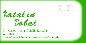 katalin dobal business card